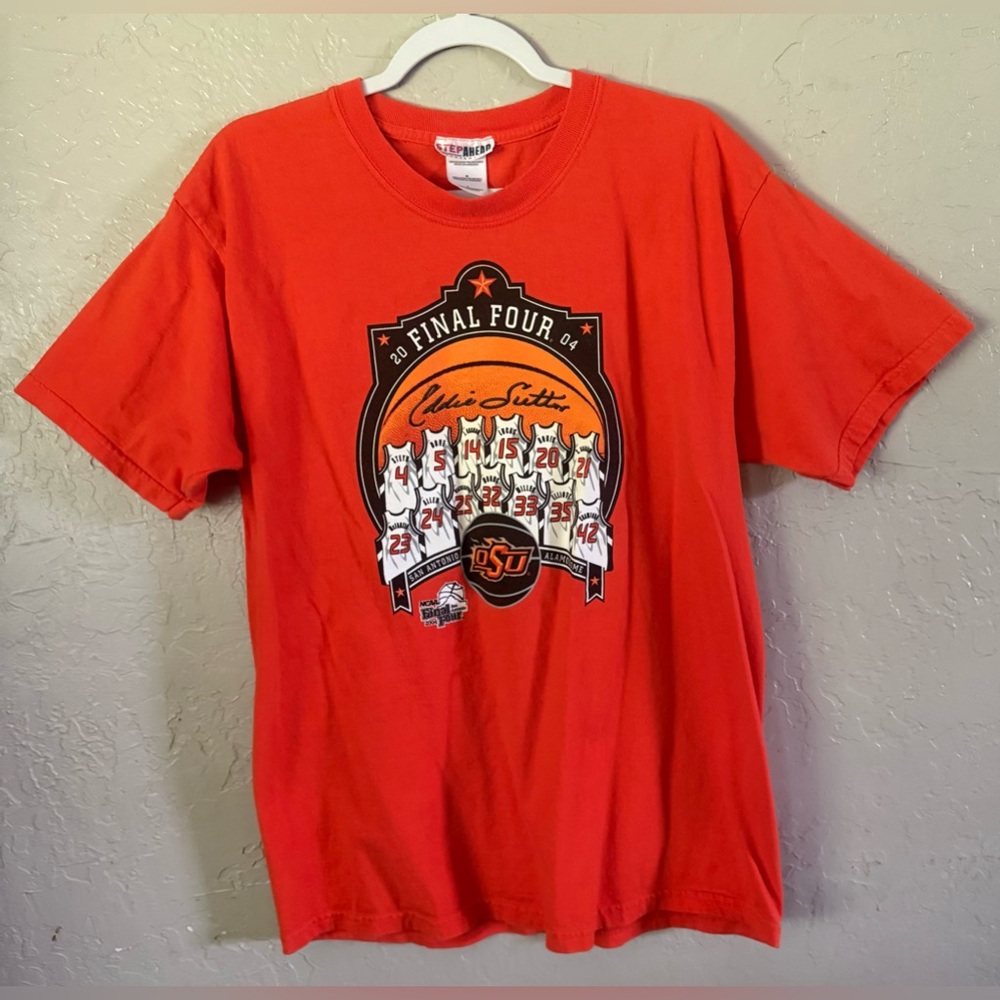 Vintage Y2K 2004 Oklahoma State Cowboys osu Final Four Tee Size Large